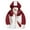 Red, variant on Kids Brushed Fleece Zip-Up Hooded Sweatshirt Children's Warm Casual Coat Watertightness Warm Three-in-One Hooded Hardshell Jacket with Inner Liner Two-Piece Set Black 12 Years