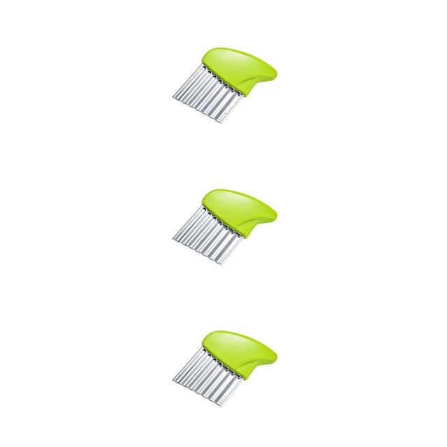 Inteprter Cortador de patatas, cocina ondulada, máquina de patatas fritas de frutas y verduras de mano, picadora de acero inoxidable, Type1 NO1
