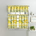 thumbnail image 5 of Lemon Kitchen Curtains Sets for Windows Lemon Summer Curtain Sink Window Valance 3 Piece Set Yellow Kitchen Decor Tier Curtains 3 Panels for Living Room Bedroom 54x36 Inches, 5 of 6