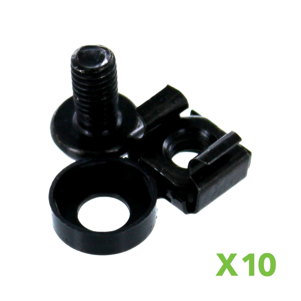 M6 Self-tapping Rack Mount Screw for Rack & cabinet 50 pcs black color