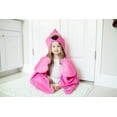 thumbnail image 6 of ZOOCCHINI Kids Plush Terry Hooded Bath Towel - Franny Flamingo (2Y+), 6 of 9