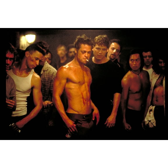 Best Posters Fight Club Brad Pitt Movie Poster 11Inx17In Mini Poster 11x17 Poster Color Category: Multi, Unframed, Ages: Adults