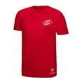 thumbnail image 2 of Men's Mitchell & Ness Red Carolina Hurricanes Core Penalty Box 3.0 T-Shirt, 2 of 3