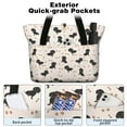 thumbnail image 2 of Tote Bag for Women - Dachshund Dog Shoulder Bag - Large Utility Work Duffle Bag with Zipper Handbag for Travel, Work, Sprots, 2 of 5