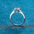 thumbnail image 2 of Anillo de plata esterlina para mujer, anillo de moissanita de cuatro garras de 1 quilate y 2 quilates, anillo Zhoujia, 2 of 5