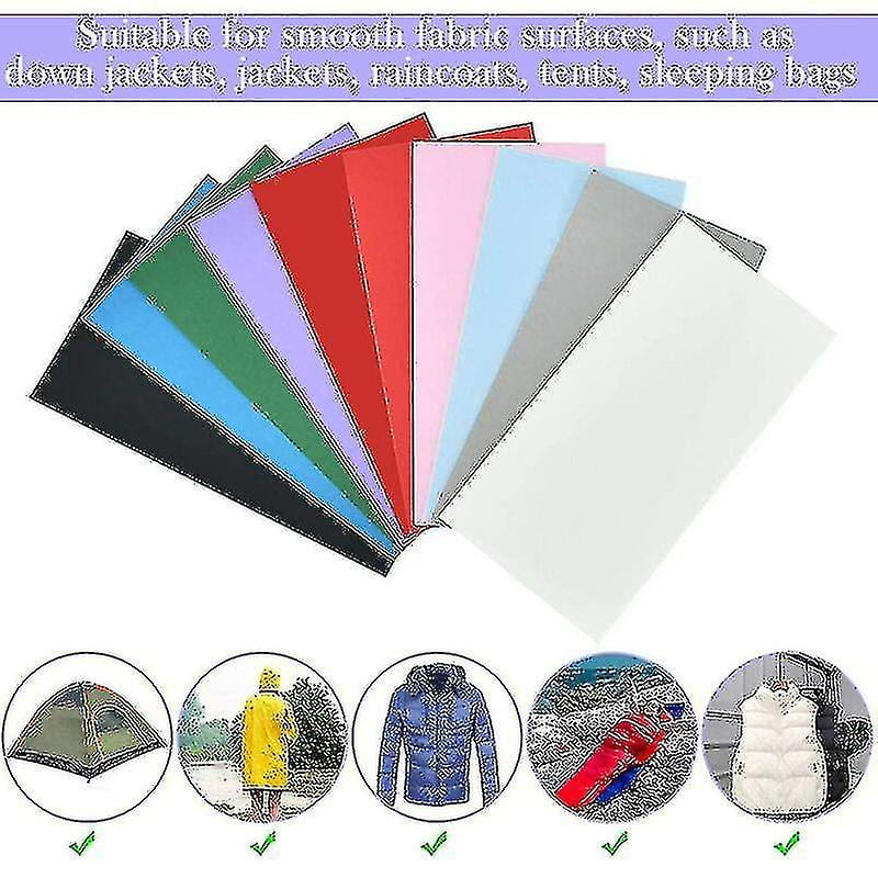 10pcs Self adhesive Down Jacket Patch Repair Patches Self adhesive Down Jacket Repair Patches With Guide Pattern For Repairing Clothes Holes Down Jack Walmart