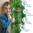 thumbnail image 3 of Blackout Kids Curtains,Green Dinosaurs Jurassic Pattern Childrens Insulated Curtains Set Of 2,Bedroom Essentials,Toddler Room Decor 42"x54", 3 of 5