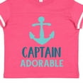 thumbnail image 4 of Inktastic Captain Adorable, Boat Anchor, Sailor, Sailing Boys Toddler T-Shirt, 4 of 5