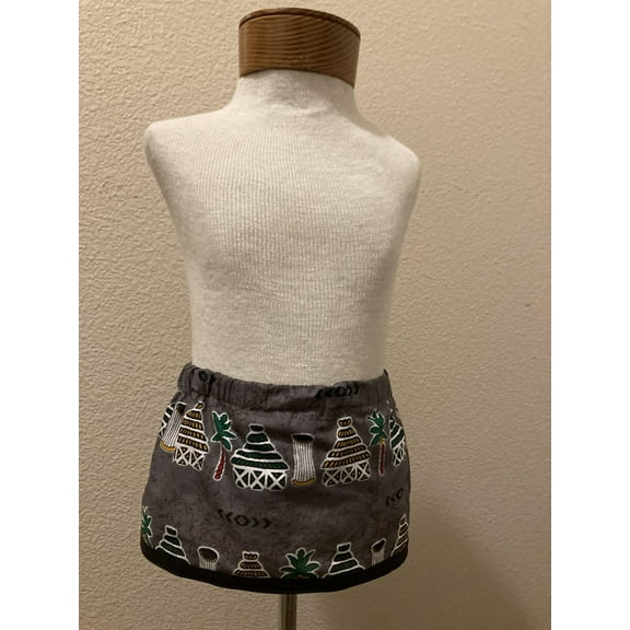 African Print Skirt, Size 0-6 Months