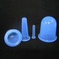 thumbnail image 3 of Juego de 4 ventosas de silicona para masaje de cabeza con ventosas, color azul, 3 of 6