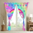 thumbnail image 4 of Unicorn Gifts,Kawaii Curtains Glitter Galaxy Blackout Curtains Cartoon Magical Animal Curtains & Drapes Cute Horse Window Curtains 84"X90",Rainbow Unicorn Room Decor, 4 of 6