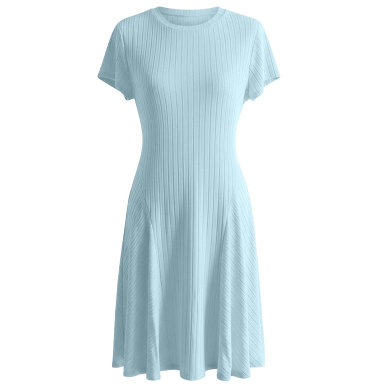 ribbed stretch knit midi dress Ribbed Stretch Knit Midi Dress in LORANGE - Sale