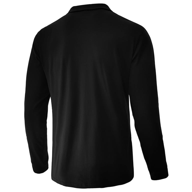 Men's Contrast Color Slim Long Sleeve Shirt Zipper Standing Neck