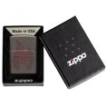 thumbnail image 7 of Zippo Flame Lighters Colored Black Ice Typographic, 7 of 7