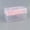 Pink, variant on 1 Pcs Plastic Storage Box, Two-Layer Clear Plastic Storage Box with Handle, Craft Tool Box, 2 Layer Tackle Box for Women, Organizer Box for Sewing Art and Cosmetic