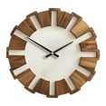 thumbnail image 1 of Reloj redondo de madera silencioso para decoración del hogar, reloj de pared, reloj sin tictac para dormitorio. 40 centímetros, 1 of 7