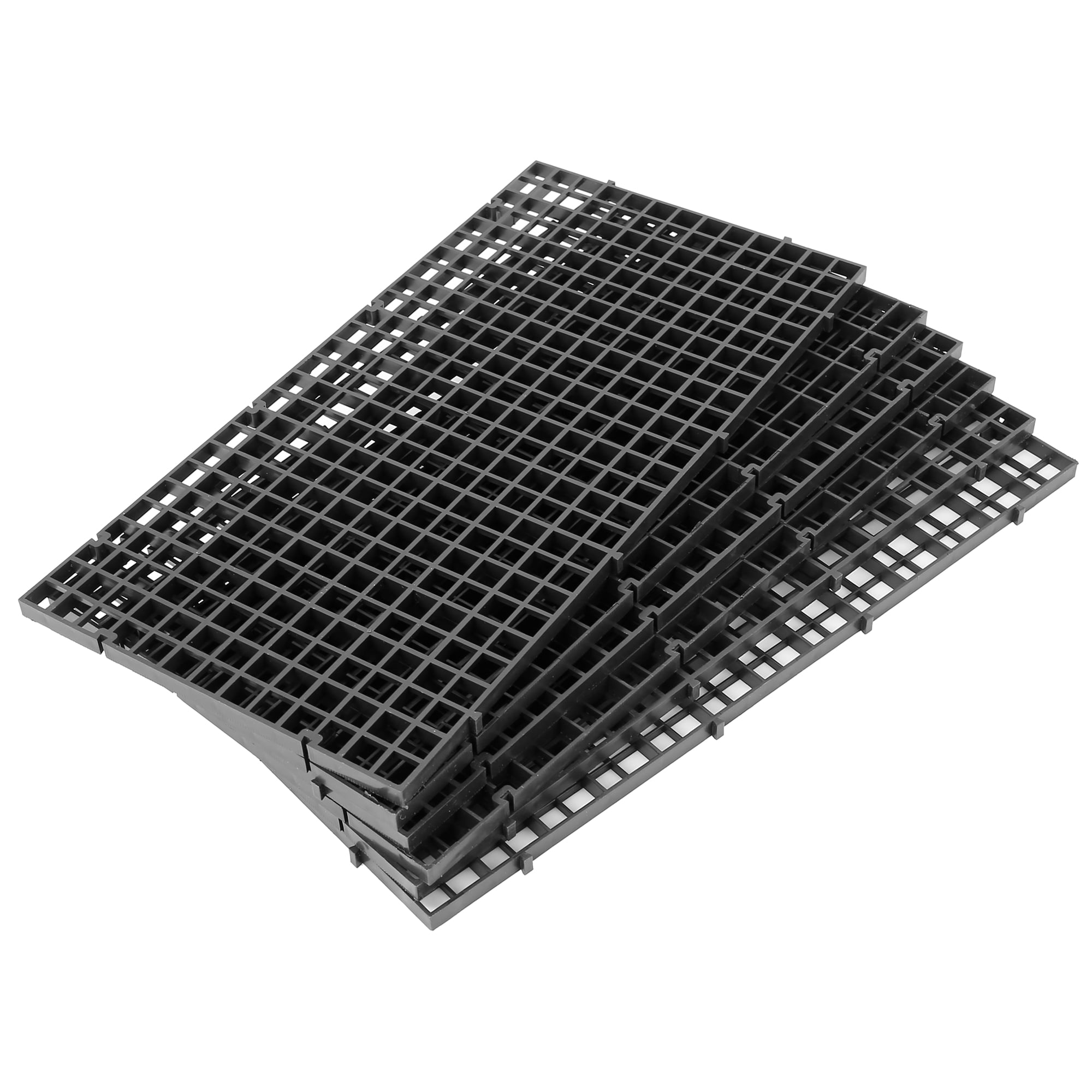 11.8"x11.8" aquarium grid divider assembly isolate filter black 4 Suction Clips 