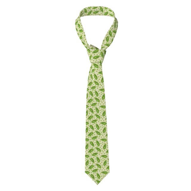 Fotbe Green Peas Corbata Clásica para Hombre con Estampado – Corbata de Seda Jacquard Tejida, para Negocios, Bodas y Eventos Formales