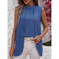 thumbnail image 5 of Womens Business Casual Tank Top Summer Sleeveless Outfits 2025 Spring Trendy Dressy Work Shirts Blue L, 5 of 9