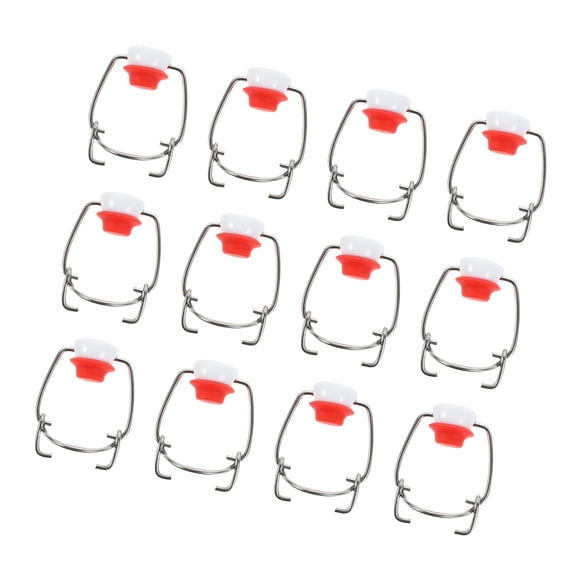 Pack of 12 Swing Top Caps for Glass Bottles Ensuring Superior Sealing Performances to Maintain Freshness in Beverages