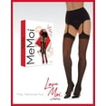 thumbnail image 5 of LoveMoi Women's Sealed with a Heart 20 Denier Sheer Backseam Stocking - Womens - Female, L-XL, Black-Red, 5 of 7