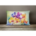 thumbnail image 2 of Carolines Treasures DAC1601PW1216 16 x 12 in. Unisex Orchids in Watercolor Fabric Decorative Pillow, 2 of 4