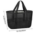 thumbnail image 4 of Women's Mesh Beach Bag, Large Reusable Pool Tote Bag, Sandproof and Easy to Clean, Multifunctional Bag for Beach, Pool, Vacation, and Travel, 4 of 8