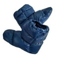 thumbnail image 2 of 1 par de pantuflas de plumas, calcetines para cubrir los pies, tienda de campaña, calcetines cálidos impermeables, calentadores acogedores, calzado, M Macarena Zapatillas de plumas, 2 of 8