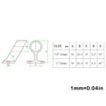 thumbnail image 4 of facefd Porte-Mains Argent Support de Rail en Acier Inoxydable Fermoir à Main Raccords de Quincaillerie Marine 22mm 25mm, 4 of 6