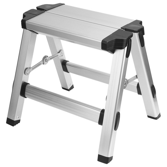 Escalera plegable Ormromra taburete de aluminio soporte de doble cara