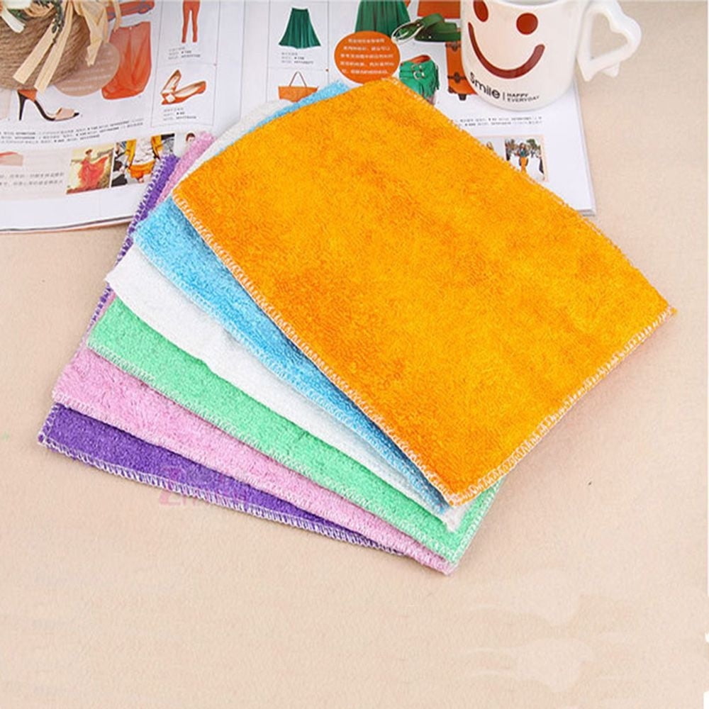 25PC Dishcloths Bamboo Fiber Towels Kitchen Useful Hot sale Hot Universal 25PC Dishcloths Bamboo Fiber Towels Kitchen Useful Hot sale Hot Universal