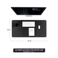 thumbnail image 2 of FOAUUH Non-Slip Desk Pad,Mouse Pad,Waterproof PVC Leather Desk Table Protector,Ultra Thin Large Desk Blotter, Easy Clean Laptop Desk Writing Mat for Office Work/Home/Decor(Black, 31.5" x 15.7"), 2 of 6