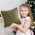thumbnail image 6 of Fufafayo under $5 Christmas Tartan Plaid Pillow Covers with Trim, Fuzzy Buffalo Checkered Christmas Throw Pillow Covers, Xmas Pillows for for Winter Holiday Sofa Couch Bedroom Decor, 6 of 6