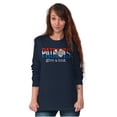 thumbnail image 3 of Popeye Ironic American Patriots Cool Long Sleeve TShirt Men Women Brisco Brands S, 3 of 5