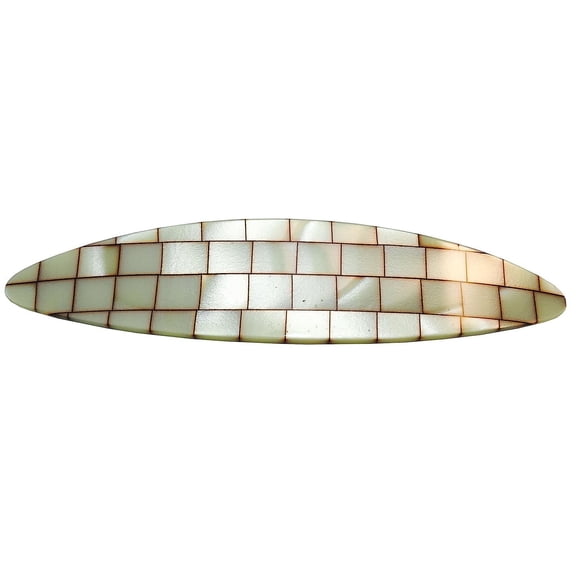 French Amie Large Oval Handmade Celluloid Hair Clip Barrette for Women