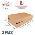 thumbnail image 2 of Apparel Boxes 2 Pack - Shirt & Dress Boxes for Gifts - Premium Cardboard Packaging for Clothing, Art Supplies, Birthdays & Holidays, 2 of 6