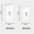 thumbnail image 7 of 1.6L Large Capacity Clear Plastic Pitcher with Lid, Juice Pitcher Plastic Cold Kettle Water Bottle Plastic Tea Clear Water Pitcher with Handle for Cold Lemonade Juice - Pitchers for Drinks Party, 7 of 7