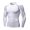 White, variant on Toptie Men's Long Sleeve Fitted Compression Shirt, Cool Dry Base Layer for Men-Navy-XL
