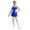 Blue, variant on Miutii Kids Girls Shiny Sequins Salsa Samba Rumba Dance Costumes Sleeveless Cutout Metallic Latin Jazz Dancewear Silver 14