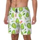 thumbnail image 1 of Balery Kawaii Avocado Bañador para hombre, shorts de playa de secado rápido con entrepierna y forro de compresión-Small, 1 of 6
