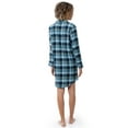 thumbnail image 3 of Fruit of the Loom Women's Beyond Soft Long Sleeve Button Down Flannel Sleepshirt, Sizes S-4X, 3 of 5