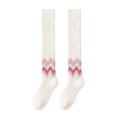 thumbnail image 2 of Calcetines hasta el muslo Yinane para Mujer Rojo, 2 of 8