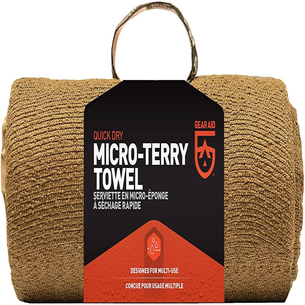 30" x 50" GEAR AID Quick Dry and Compact Micro-Terry Towel Large Coyote 