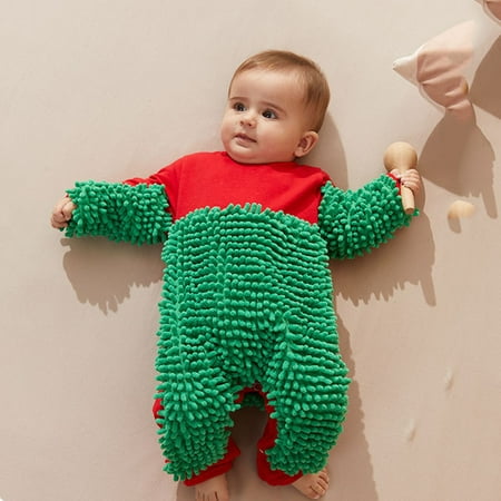 

Youmylove Romper Newborn Infant Baby Girls Boys Crawling Baby Solid Mop Onesie Romper Jumpsuit Cartoon Clothes