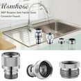 thumbnail image 2 of Sink Faucet to Garden Hose Adapter,2025 New Sink Faucet Quick Connector,Swivel Faucet Adapter Kit,Faucet Adapter for Sink Connection Shower Hose/Garden Hose/Portable Washing Machine,Pet Bathing, 2 of 9