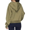 thumbnail image 5 of Mlzmgr Womens Hoodies V Neck Drawstring Pullover Fall Solid Color Loose Comfy Sweatshirts Blouse, 5 of 6