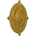 thumbnail image 3 of 29 1/8"OD x 1 1/4"ID x 4"P Haylynn Ceiling Medallion Iridescent Gold Finished, 3 of 7