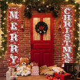 thumbnail image 4 of Cartel colgante navideño para porche con forma de Feliz Navidad, 4 of 7