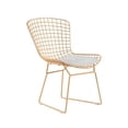 thumbnail image 6 of Home Square 2 Piece Wire Dining Side Chair Set in French Gold, 6 of 9