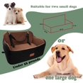 thumbnail image 2 of Asiento de coche para perros Lealchum para perros medianos y grandes con correa de seguridad, 2 of 6